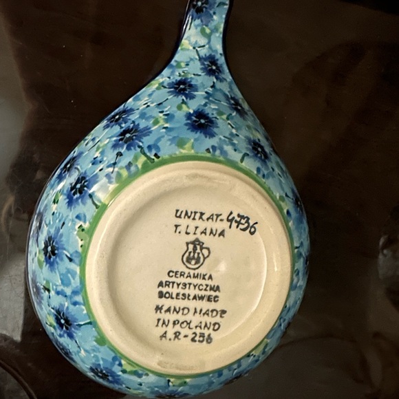 Unikat Polish Pottery spoon rest or utensil rest. Used for display only! - Picture 2 of 3